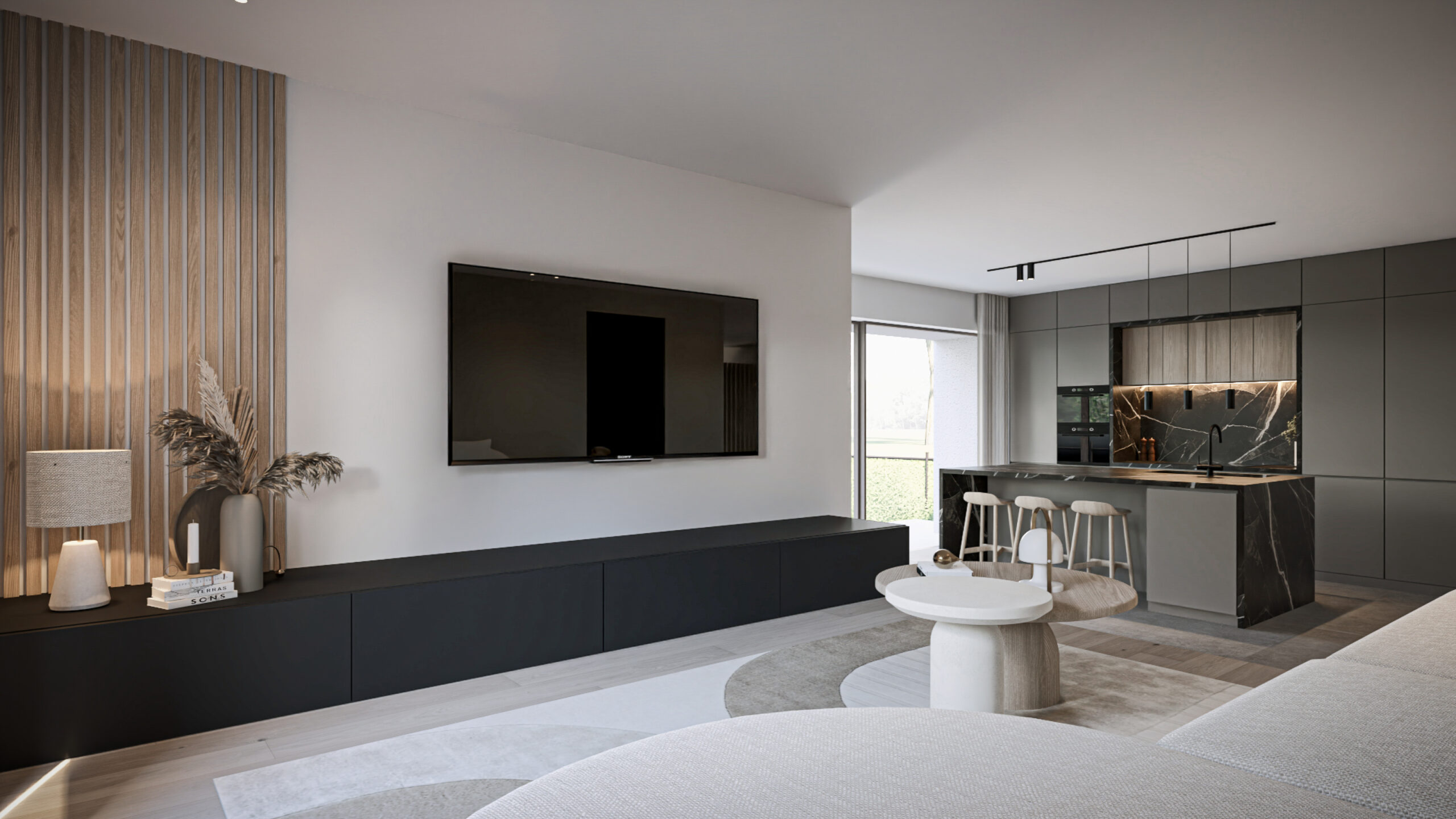 BSL_23 Interieur ontwerp van een keuken in een nieuwbouwwoning